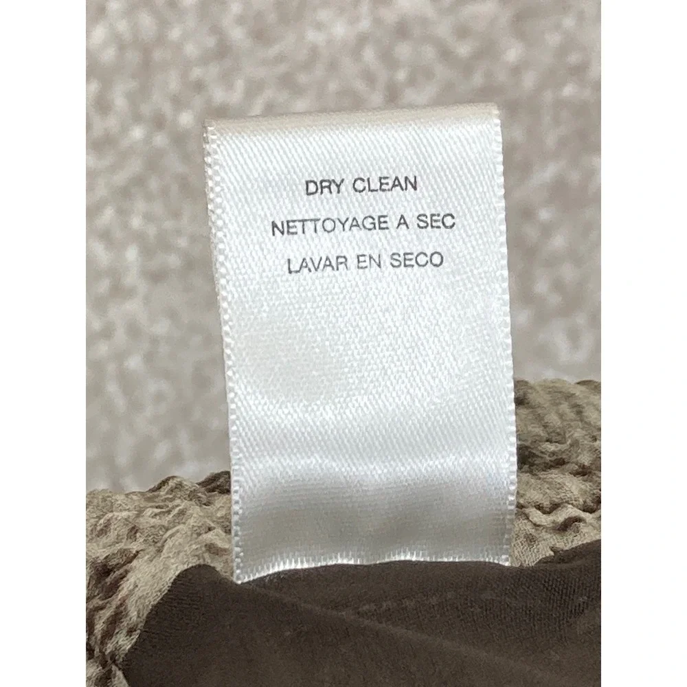 Michael Kors Silk Snakeskin Asymmetrical Hem Skirt Women L Brown Boho Flowy Chic